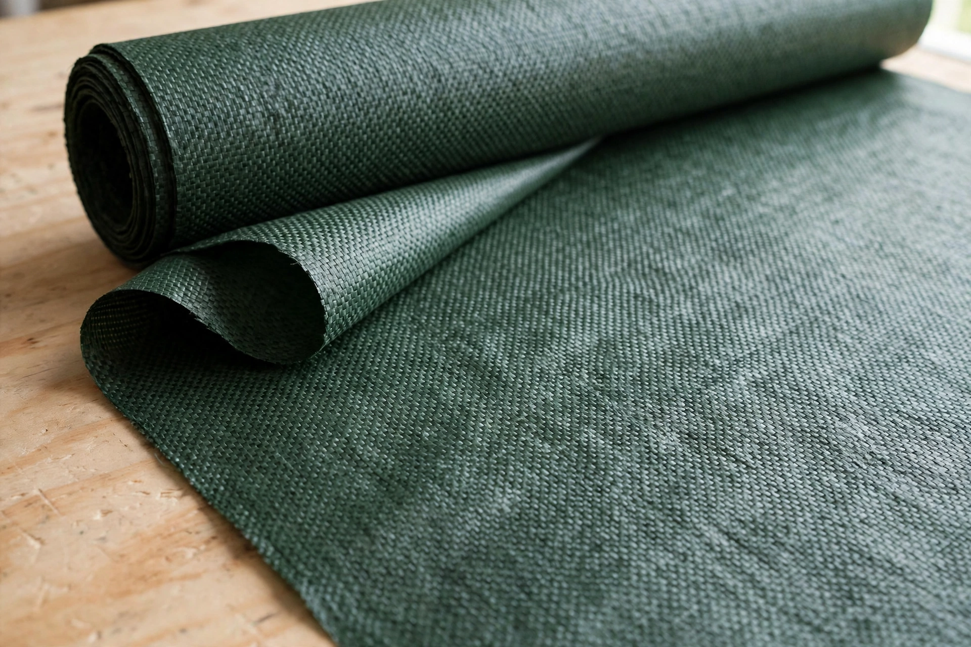 Woven fabric roll